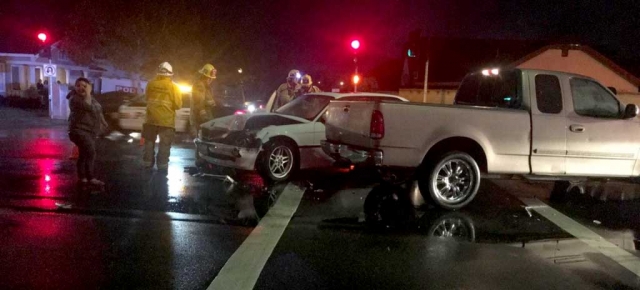 On Sunday October 30th, 3 cars were involved in a car accident involving a white BMW, a tan
Ford F-150 and a white Chevy Silverado on the corner of A St. and River St.