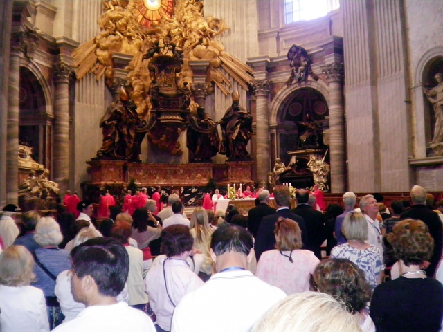 St. Peter’s Basilica where Archbishop Jose Gomez received the Pallium from Pope Benedict XVI.