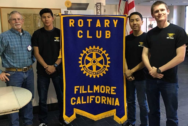 Ricardo Lomeli, Derek Flores and Matthew Hamond presented a program on what they endured during the Navy Seal Invitational last year. It involves team work and physical fitness. They are preparing to compete again this year.