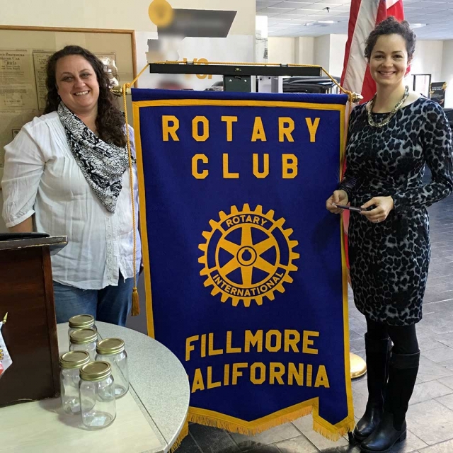 Kate English, Rotarian and Katie Rhodes, speaker from Forever Found Forever Found is a nonprofit organization that exists to prevent, rescue and restore child trafficking victims. They began in countries such as India and later realized the problem in California. Between 2010-2012 California task forces identified 1,277 trafficking victims! It is even happening in our county! For more information visit www.foreverfound.org.