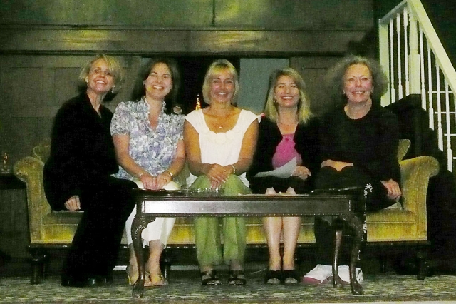 From left to right:  Lesli Sulliavan, incoming NCL Ventura Chapter President; Jennifer Madden, outgoing NCL Ventura Chapter President, Toni Santana, Vice President of Philanthopy, Jeanne Orcutt, Santa Paula Theater Liaison and Leslie Nichols, Santa Paula Theater Center. (Photo and story submitted by Leslie Nichols)