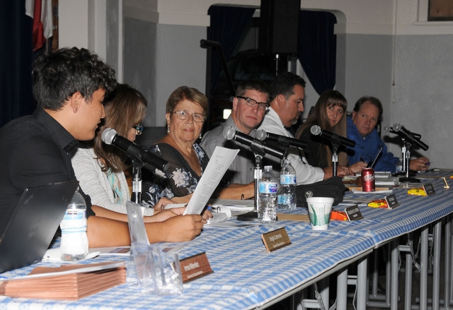 At last night’s school board meeting they announced the new hires for Fillmore Unified School District as well discussed the success of the school district 2018 summer school program. FHS ASB liaison Sergio Contreras (left) updates the Board on school activities.