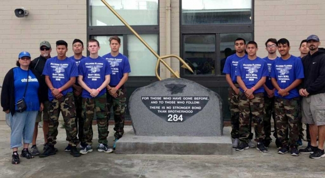 The Fillmore High School Flashes team competed in the Navy SEALS Challenge Saturday, April 30th on Coronado Island. The team was coached by Dave MacDonald and James Cummings after school at Fillmore Middle School. Bob and Lisa Hammond were chaperones and provided the uniforms. Anna Morielli was the faculty sponsor. The team competed in a series of very physically challenging events involving sand runs, open water swims and weight carrying activities. Success in the events was dependent on team work and coordinated movement and true grit.