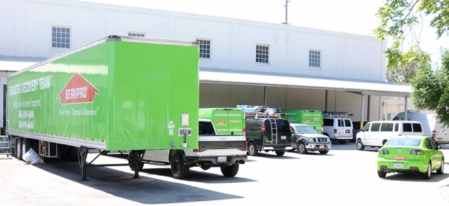 Fillmore residences have been curious about the activity in and surrounding the Citrus Warehouse on Sespe Avenue. For more than a week Servpro Disaster Recovery Team has been cleaning up inside the building after a smoldering electrical fire was reported. Workers have been seen wearing hazmat suits, and the building and contents are being pressure washed or steam cleaned.