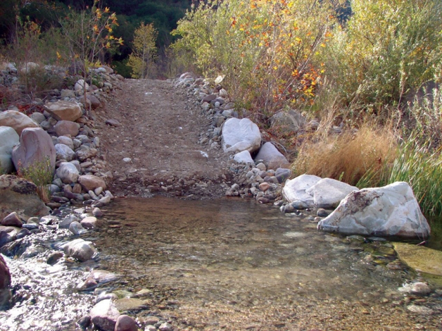The landowner recently bulldozed this road, and several others along Sespe Creek, without permits. Los Padres Forest Watch http://lpfw.org/sespe-bulldozing/.