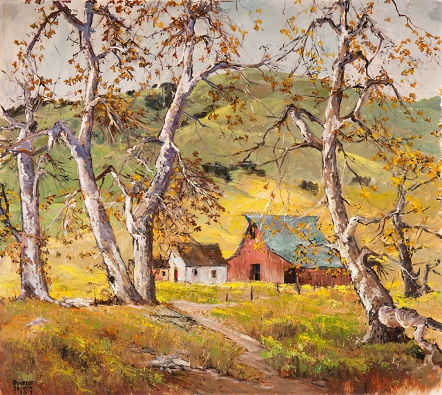 "Sycamores" by Douglas Shivley, who started the Santa Paula Art Show.