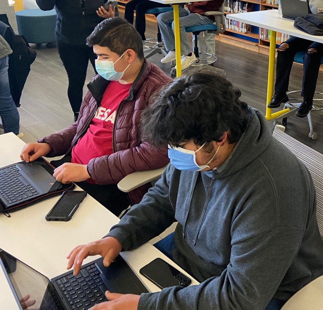 On February 24th, Sierra Seniors went on a field trip across the street to Fillmore High to apply for college! These go-getters have submitted their applications to local community colleges, and we could not be prouder! Go Warriors! Class of 2022! Photos courtesy Sierra High School Blog https://www.blog.fillmoreusd.org