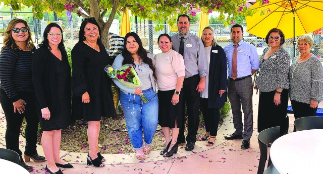 The Fillmore School Board announced Sierra High School’s 2023 Student of the Year award goes to Sofia Santa Rosa. As the winner, she was surprised with balloons and flowers by school staff and board members. Read her full bio below. Photo courtesy https://www.blog.fillmoreusd.org/fillmore-unified-school-district-blog/2023/5/22/sofia-santa-rosa-student-of-the-year-sierra-high-school-hht94.