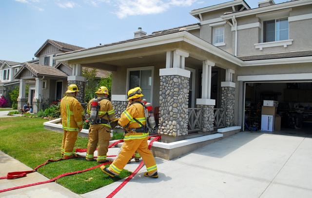 A contained fire broke out at this residence on Burlington Monday, at approximately 1:30pm. Fillmore FD put it out quickly.