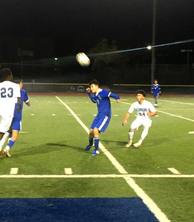 Pictured is the FHS Boys Soccer team during their game against Camarillo High School. The Flashes beat Camarillo 2-1. Courtesy FHS Instagram page.