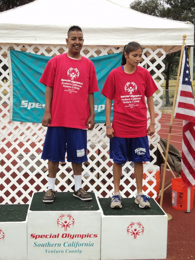 Marco and Anna on the podium.