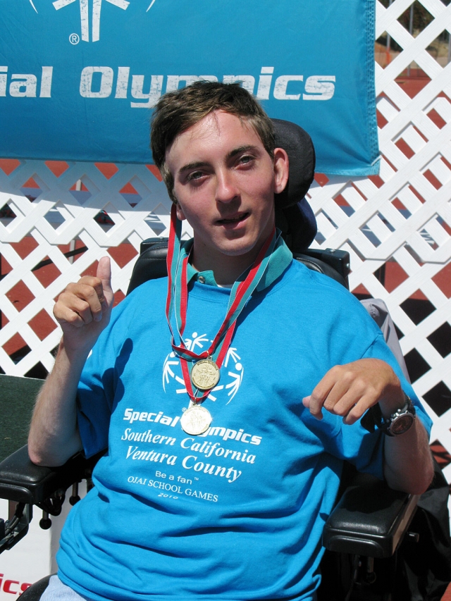 David Hynes participated in the Special Olympics on Saturday. Congratulations David!