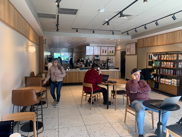 A brighter and more spacious Starbucks is open after being closed for a 3-week remodel. Goodbye withdrawals... Watch for
photos next week of the Meet & Greet of Fillmore’s new Chief of Police Eduardo Malagon, held at Starbucks on Wednesday, February 1st!