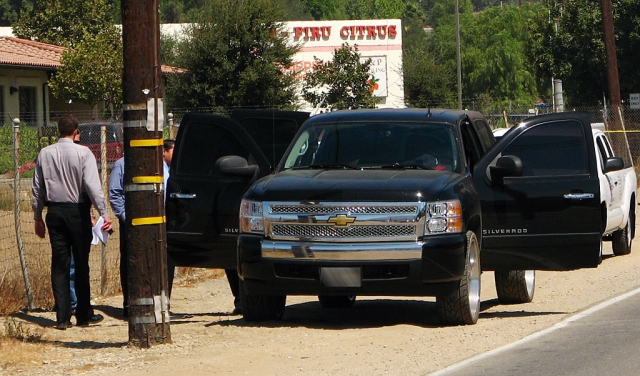 The suspect pulled over near Sacramento and Main streets in Piru.