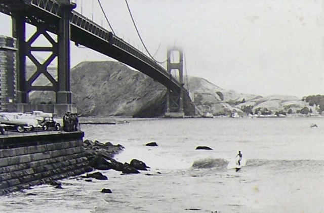 John Chiles at Fort Point in the early 1960's. Photo credit: Fred Windisch