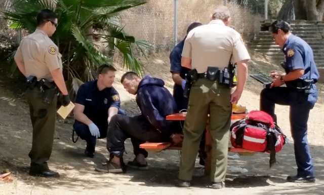 A police arrest took place Monday, May 4, at 12:30pm involving a brief chase of a wanted suspect for misdemeanor warrants. It ended up in the “El Campo” property south of Fillmore Middle School. A taser was deployed during the arrest of the suspect. Fillmore Fire treated the suspect at the scene.