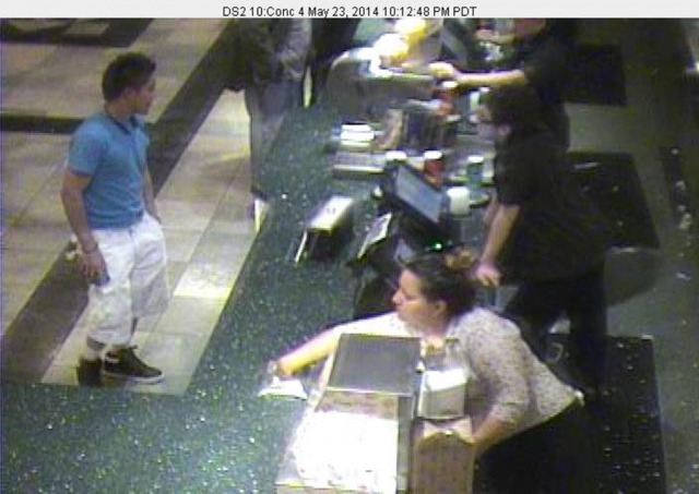 The suspect was described as a Hispanic male, 5’5” to 5’7”, 130-150 lbs., slender build, brown hair, brown eyes, medium to dark complexion, wearing a grey hoodie and dark-colored jeans.
