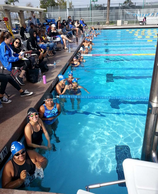 Fillmore High School Swim Team held their Lap-A-Thon fundraiser on Saturday, April 7th at the Fillmore Aquatic Center. Team members collected pledges for each lap. The swim team swam a total of 4,684 laps which equals 65.05 miles. Make-up swims for those members who missed Saturday are scheduled for this Thursday. Donations can still be made to any swim team member or contact Coach Cindy Blatt at 805-906-4114. Photos Courtesy Cindy Blatt.