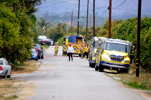 On April 24, 2021, at noon, a tan Buick sedan crashed into a 500 gallon propane tank in the 1000 block of Owen Street, Bardsdale. The collision ruptured the tank, and an evacuation of residents was ordered by the Fillmore Fire Department. CHP set up a temporary roadblock, according to sources. No injuries were reported, and the situation was safely resolved by agencies on the scene.
