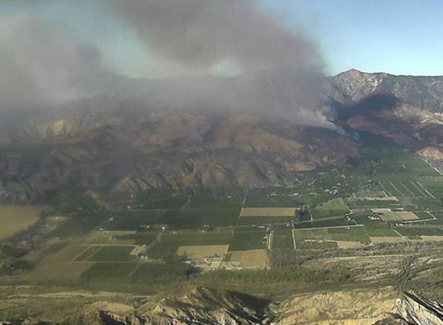 Thomas Fire from South Mountain Road.