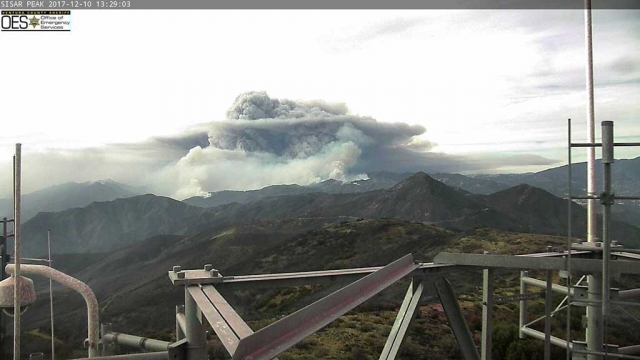 The view from Sisar Peak Sunday, December 10th 1:30pm (webcam)