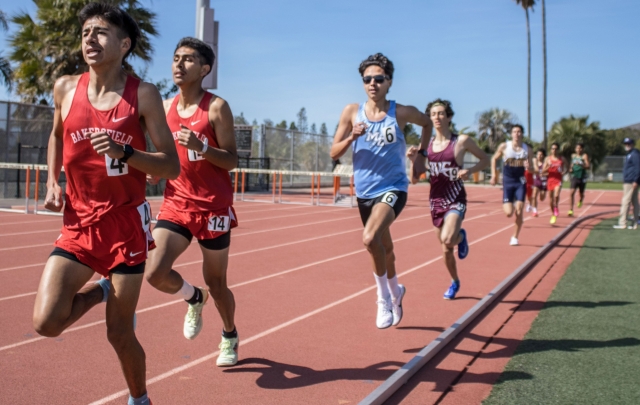 Above is former Fillmore Flashes runner Angel Garcia running for Moorpark College. See more photos online. 
