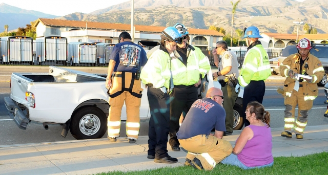 Late Saturday afternoon a Somers Ranch truck lost its brakes and collided with a small Ford pickup near the intersection of B Street and Highway 126. The Ford suffered moderate rearend damage. The driver of the Somers truck stated that he had lost his brakes immediately before the impact.