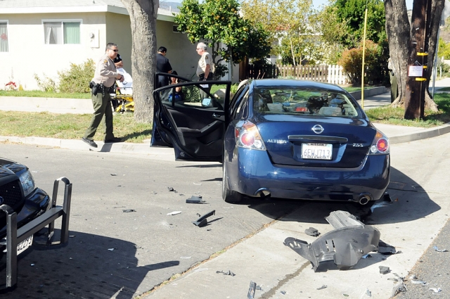 The car suffered moderate damage. 