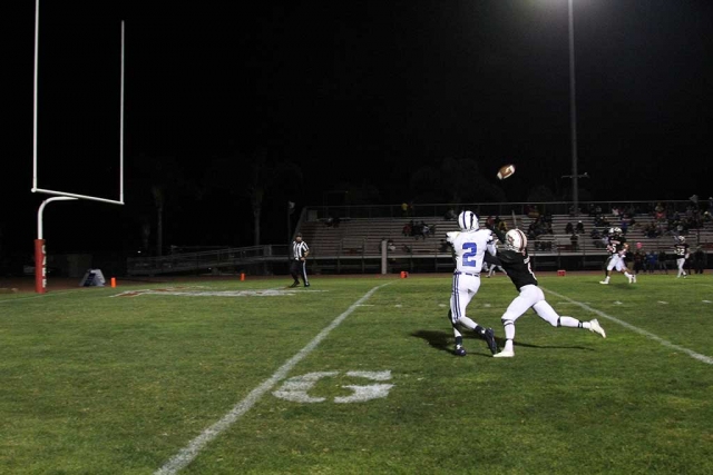 Varsity Flashes took the Win this weekend against Carpinteria at Carpinteria High School with a final score of CHS-24 to FHS-28. Kevin Galvan had 5 pancake blocks and 10 tackles on defense. Saul Santa Rosa rushed for 66 yards and two touchdowns. George Tarango had 8 catches for 145 yards and one catch for a touchdown. With one minute seven seconds on the clock, and no timeouts, down 21 - 24 Christian Cisneros led the Flashes on an 88 yard drive with catches by Angel Velez and George Tarango. The drive was caped off by a 12 yard TD pass from Cisneros to Tarango with 20.5 seconds left on the clock. After a squib kick put Carp on their own 17 yard line, the Flashes Defense held Carp until time ran out. Fillmore is now 1-0 in league play. Flashes will be playing against Malibu this Friday Oct 28th for the Homecoming Game. Photos by Crystal Gurrola.