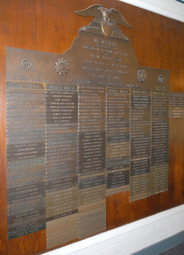 Eighteen names were added to the Veteran’s Wall at Fillmore-Piru Veteran’s Memorial building on November 11th: Leroy H. Amrhine, U.S. Army-WWII; Edward Leroy Briggs; Claude Epperheimer, U.S. Navy-WWII; James R. Faris, U.S. Army-WWII; Louie C. Garcia, U.S. Army-WWII; Manuel B. Guerrero, U.S. Army WWII; Paul M. Haase, U.S. Army; Robert E. Hall; Floyd K. Legan, Sr., U.S. Army-WWI; Charles Earl Lidamore, U.S. Navy-Korea; Clyde H. Marton, Jr.; William N. Nelson, MD, U.S. Army-WWI; Bill L. Real, U.S. Army-Vietnam; Jamie N. Ruiz, U.S. Army-WWII; Ulpian ‘S’ Starnes, U.S. Navy-WWII; Stanley Je Stevens; John F. ‘Jack’ Thompson; Alvin O. ‘Timmy’ Timmons.