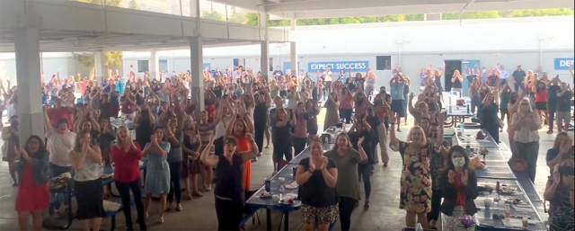 The Fillmore Unified School District welcomed back all staff during a Welcome Back Rally at Fillmore Middle School. FUSD was excited and ready to welcome students back to school on August 19th.