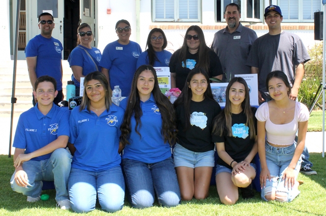 Above are Fillmore Unified Staff, FFA, student helpers, and counselors who attended and participated in the Health and Wellness Resource Fair. 