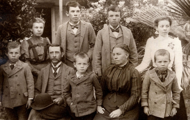 Pictured is the Arundell family circa 1910. Tommy Arundell put his first beehives in Pole Creek in 1879. Photos courtesy Fillmore Historical Museum.