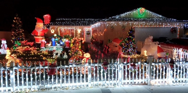 Last year’s Fillmore Civic Pride Holiday Yard of the Month, the Perez Family. Their home is located in the 900 block of Sespe Avenue. They had penguins, polar bears and much more decorating their yard.