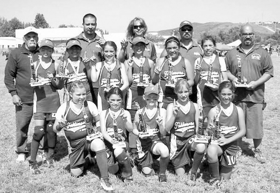 The 10 & Under All-Star Team went undefeated over the three day Memorial Day Weekend with wins against all-star teams from Ojai, Northridge, Thousand Oaks, Torrance and Simi Valley. Semi-Final and Championship play highlights included homeruns hit by Leah Meza, Bailey Huerta and Sierra Huerta.Bottom Row: Calista Godfrey-Vaca, Kayla Carrillo, Taylor Brown, Sonya Gonzales, Jada Avila. Middle Row: Emily Garnica, Sierra Huerta, Kayla Garcia, Bailey Huerta, Desiree Villanueva, Leah Meza. Top Row: Coaches - Joe Cabral, Santos Garcia(Mgr), Shelley Huerta, Frank Carrillo, and Tony Cervantes.