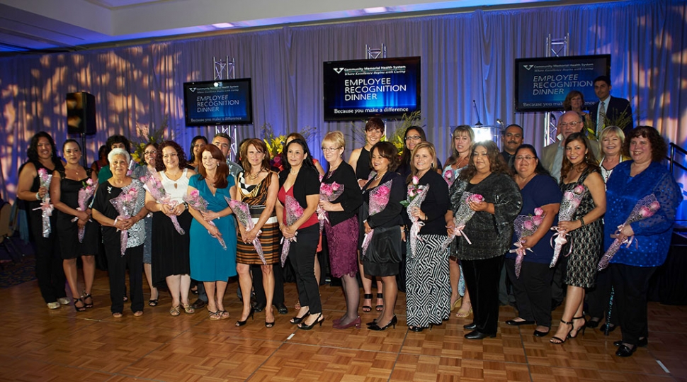 15-year awardees at CMHS Awards Banquet.