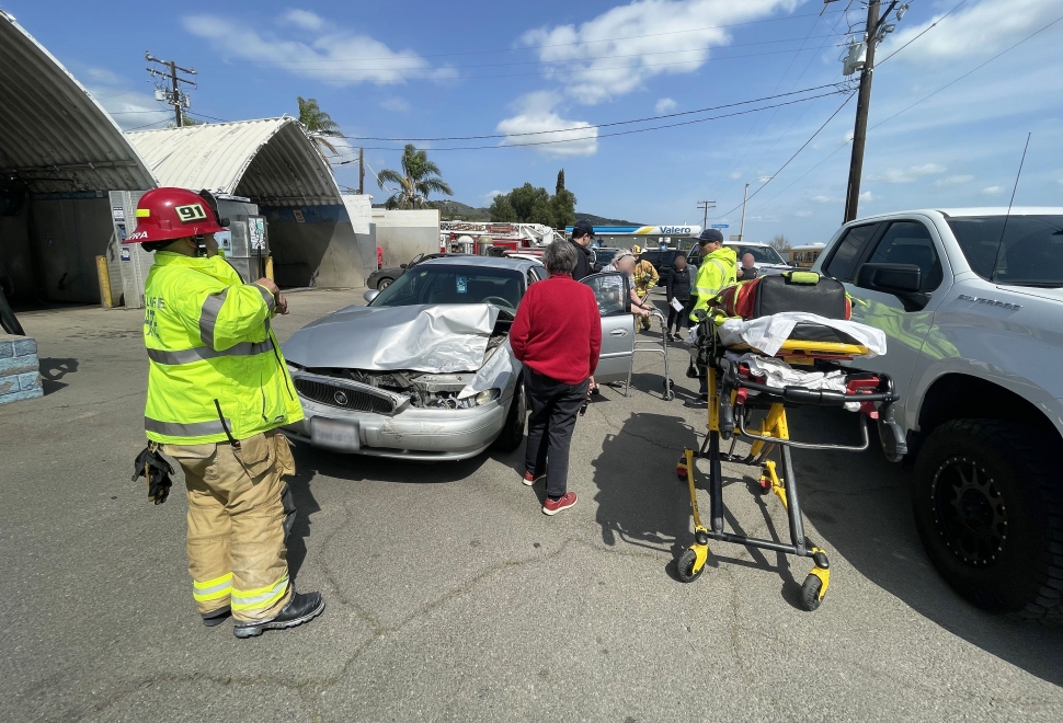 On Saturday, March 29th, at 2:26 P.M., Fillmore Police Department, Fillmore City Fire, and AMR Paramedics responded to a two-vehicle accident near Highway 126 and Fillmore Street. Minor injuries were reported; cause of the crash is under investigation. Photo credit Angel Esquivel.