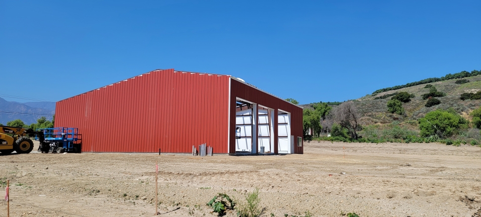 Construction of the Highway 126 RV storage facility across Fillmore’s El Dorado Mobile Estates is making progress. The first of many storage units is up. Back in May of 2019, Highway 126 RV applicant Don Duncan filed an appeal of one condition of approval requiring applicant to underground existing utilities in connection with the construction of a recreational vehicle sales, service, and storage facility at 245 E. Telegraph Road.