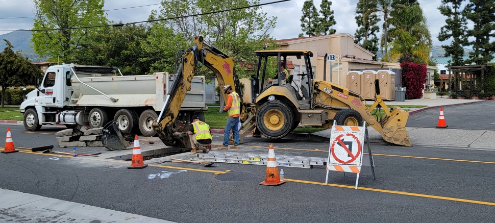 Saint Francis Roman Catholic Church reached out to the City early in the week, about issues with drains in the building after having called a plumber who identified a lateral disconnection at the main line. Work took place along C Street at Ventura, as traffic made its way past workers. The work is covered under warranty from Toro, which performed repairs last year. It should be completed by Wednesday, April 24, slurry backfilled, and paved on Thursday, April 25, 2024.