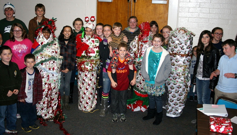 Bardsdale 4H members wrapped up some of their friends at their annual Christmas Party held Monday, December 17th.