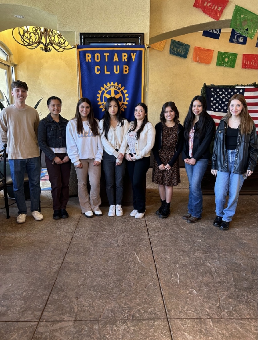 Rotarian and School Superintendent Christine Schieferle introduced Fillmore High School Principal Keith Derrick, and the councelors who were present. Rotarian and Scholarship Chairman Scott Beylik introduced the Scholarship Committee, Carina Forsythe, Andy Klittich and Barbara Filkins. Each in turn introduced the Fillmore High School Scholarship recipients. Jack Morris received $1,250, Monique Hurtado received $1,000, Alanna Garcia received $1,250 plus a $500 Rigo Landeros Scholarship, Yvette Gutierrez received $1,250 plus a $500 Gunderson Family Scholarship, Isabella Zoe received $1,000, Isabella Ramirez received $1,000 plus a $500 Ari Larsen Scholarship, Liliana Montejano received $1,000, Analisa Luna received $1,000, Paola Ruiz De Lara, not pictured, Paola Ruiz De Lara received $1,250. Congratulations to each student and thank you to all the parents who supported their children.