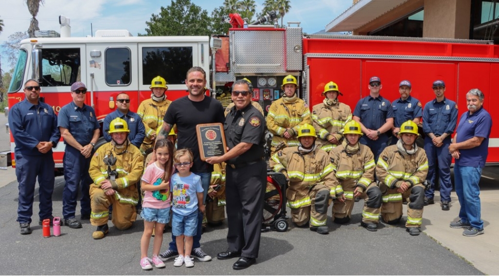 On Saturday, April 22, at noon, the Fillmore Fire Station was donated a SuperVac Blower Fan used during structure firefighting operations. The City of Fillmore Fire Department would like to thank Conejo Valley Construction and its owner Forrest Gregge for their generous donation of the SuperVac Blower Fan. Photo credit Angel Esquivel-AE News.