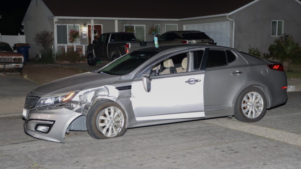 On Friday, June 9th, at 10:51pm, Fillmore Police Department was dispatched to a reported vehicle that had struck parked cars in the 200 block of McNab Court, Fillmore. Arriving deputies conducted an investigation and found an open container inside the involved vehicle. Deputies performed a field sobriety test on the female driver, and the breathalyzer was also administered. The subject was placed under arrest for driving under the influence (DUI) and was transported to the main jail in Ventura. Photo credit Angel Esquivel-AE News.