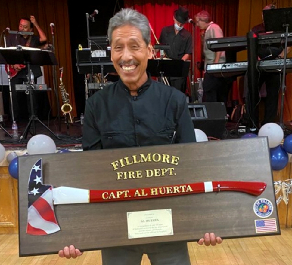 Congratulations Captain Al Huerta on your retirement! In recognition of your 38 years of service and dedication to the Fillmore Fire Department and the citizens of Fillmore, your loyal service will not be forgotten! “We make a living by what we get, but we make a life by what we give.” — Winston Churchill. Thank you for giving, Al!