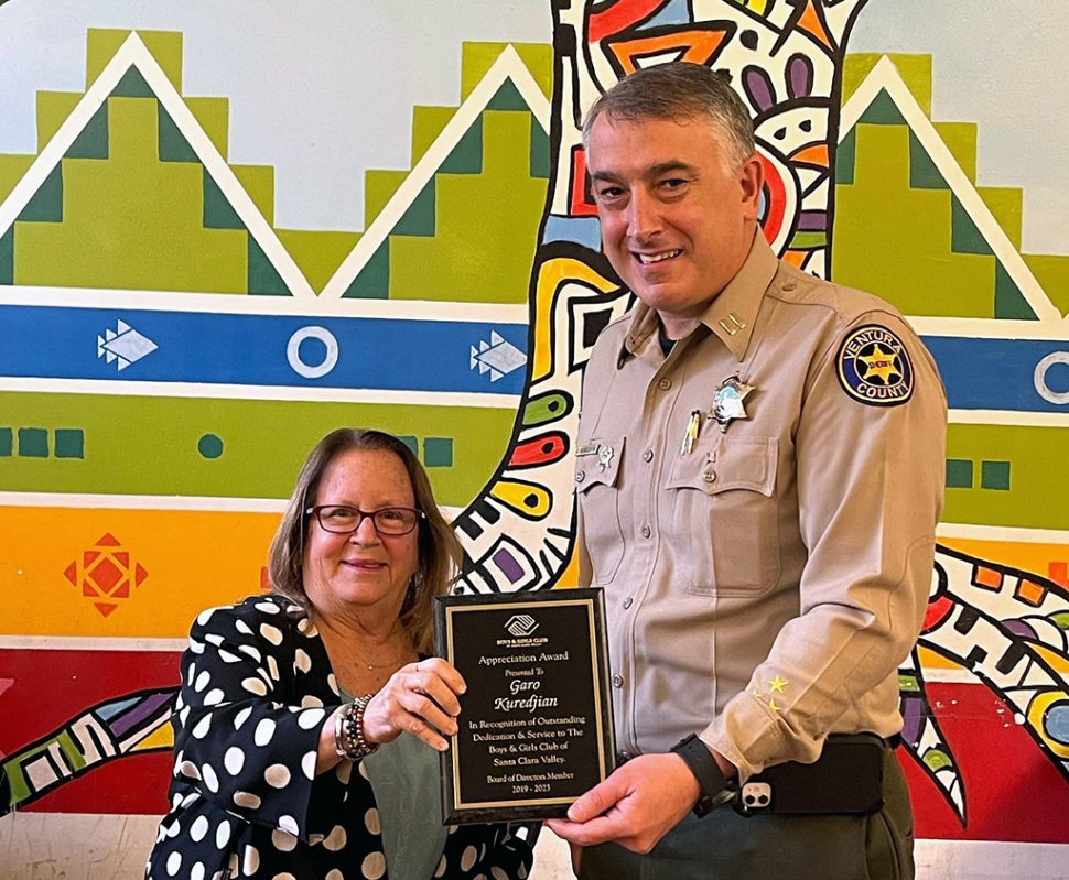 The Boys & Girls Club of Santa Clara Valley bids farewell to one of their board members, Fillmore Police Chief Captain Garo Kuredjian. Garo has been a member of our Board of Directors since 2019. We are very grateful for the support he’s given to the youth of the Santa Clara Valley! Best of luck on your new ventures, Garo! Courtesy Boys & Girls Club Facebook page.