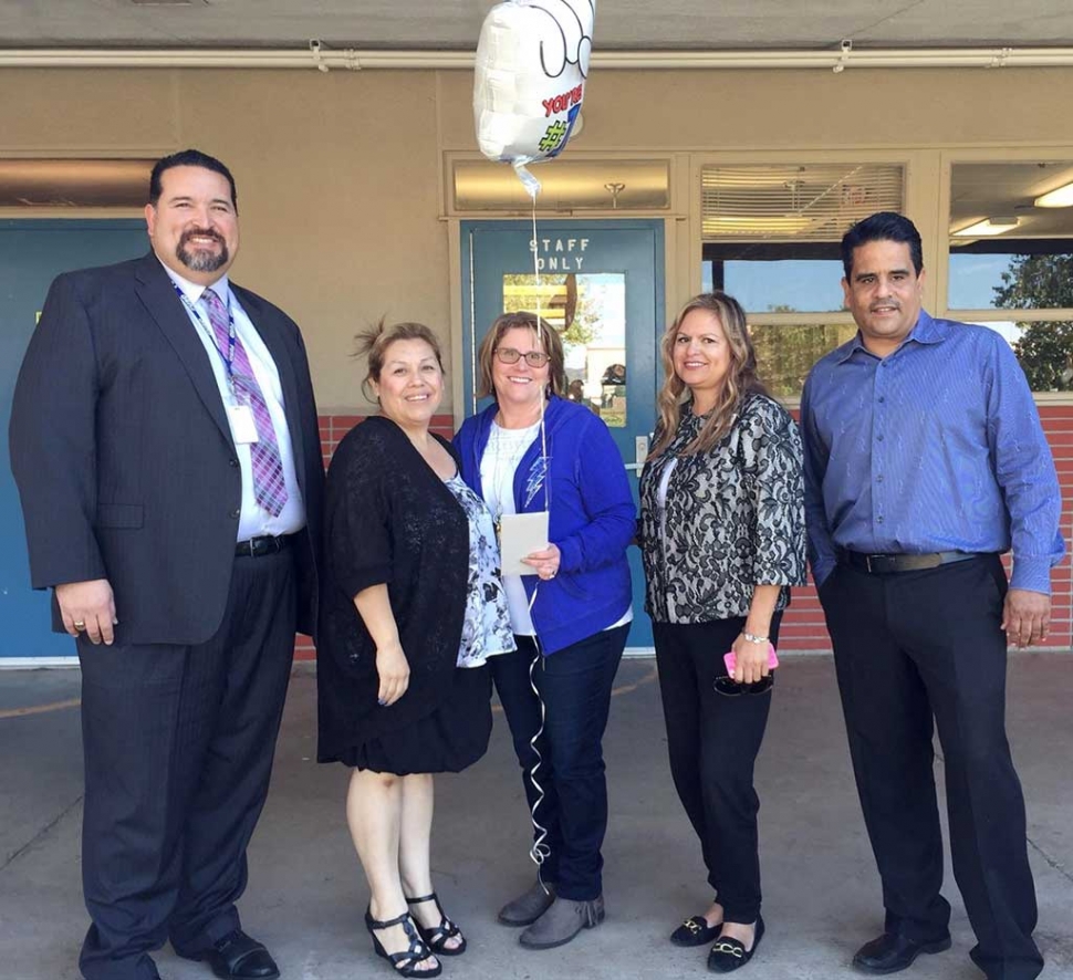 Classified Employee Of The Year Barbara Lemons. The Fillmore Chamber of Commerce congratulates Barbara Lemons on being named Classified Employee of the Year. (l-r) Adrian Palazuelos, Irma Magana, Barbara Lemons, Ari Larson and Ralph Jimenez.