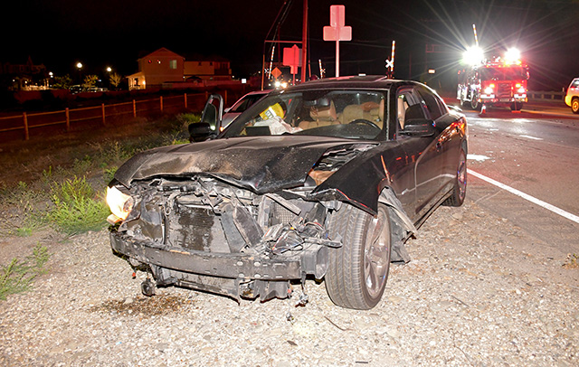 The 400-pound male black bear who had become a regular visitor to Fillmore in recent months was struck by a car and killed on Friday night, June 5th, 2026. The car received major damage, passengers were unhurt. Photo credit Angel Esquivel.