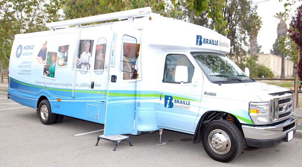 Braille Mobile visited Fillmore Senior Center on Tuesday, April 27th.