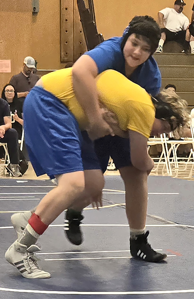 Above is FMS Bulldog Miguel Morales. Photo credit FMS Coach Michael Torres.