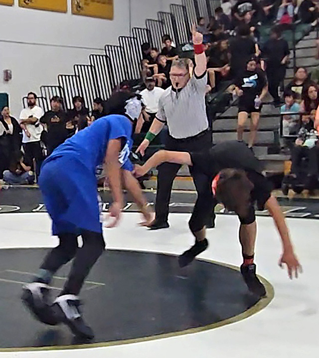 Pictured above is Albert Morales FMS 7th grader vs. Anacapa Middle School.